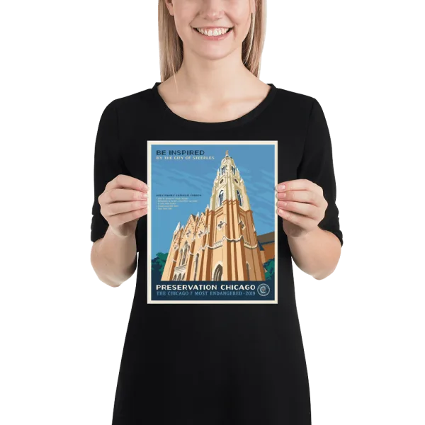 Holy Family Poster 8x10; a Preservation Chicago Most Endangered 2019