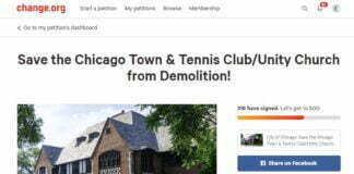 Petition: Save the Chicago Town & Tennis Club/Unity Church from Demolition!