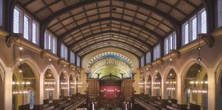 Preservation Magazine: Stained-Glass Windows and a Chorus of Painted Angels Glow Again Inside a Chicago Church