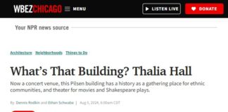 WBEZ: What’s That Building? Thalia Hall