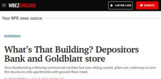WBEZ: What’s That Building? Depositors Bank and Goldblatt Store