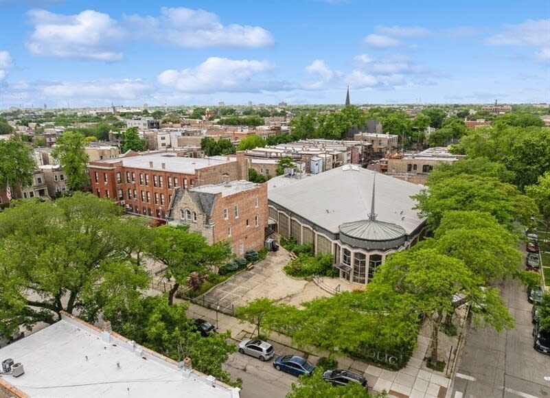 St. Mark Roman Catholic Church, a 2026 Chicago 7 Most Endangered. St. Mark Roman Catholic Church, 1963, Barry and Kay, 2516 W. Cortez Street. Photo Credit: VHT Studio