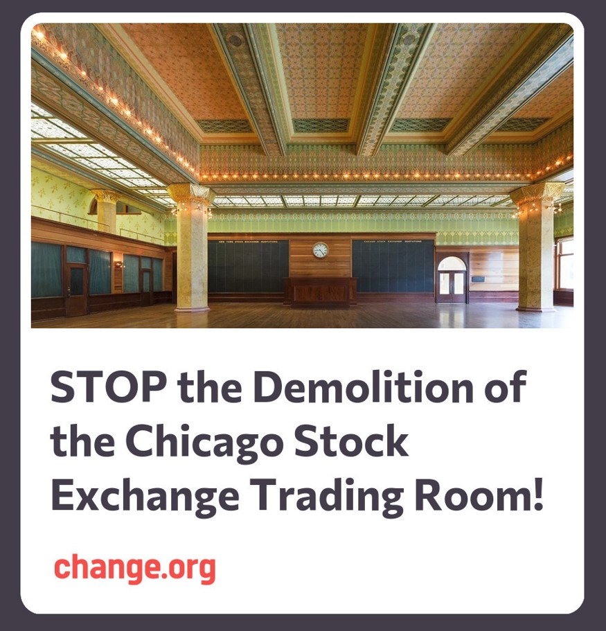 Stop the demolition trading room image