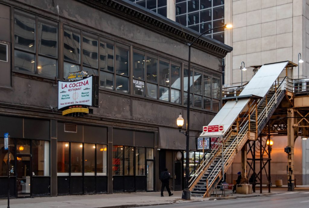 Yukon Building, a 2026 Chicago 7 Most Endangered. Yukon Building / Bock Building, 1898, Holabird & Roche, 400 S. Clark Street/ 105-111 W. Van Buren Street. Photo Credit: Chris Cull