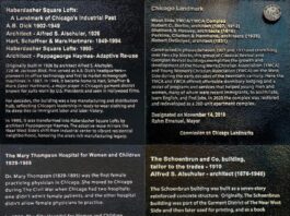 The West Loop Historic Plaques Project Installs Five New Plaques, with Four More In Process