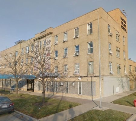 Sacred Heart Hospital, 3234 W. Franklin Blvd., Humboldt Park. Demolished June 2022. Photo Credit: Google Maps