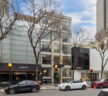 67 E. Oak Street, Gold Coast. Demolished March 2026. Photo credit: CoStarIs it the end for a modernist Streeterville building with Victorian roots? The Chicago Plan Commission will vote on a proposal that calls for wrecking the five-story building and replacing it with a 34-foot-tall, two-story, glass-fronted retail structure, Lee Bey, Chicago Sun-Times, 10/15/25
