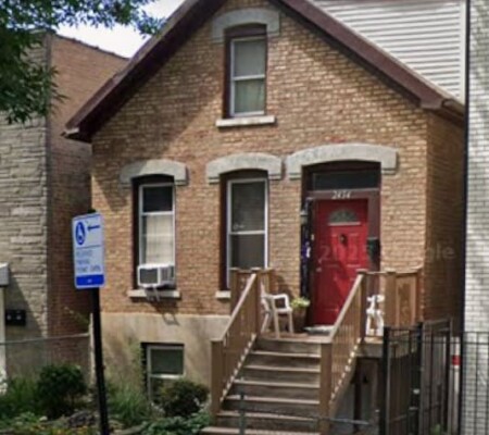2434 W. Thomas Street, Ukrainian Village. Demolished February 2026. Photo credit: Google Maps
