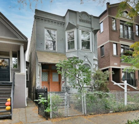 2037 W. Rice Street, Ukrainian Village. Demolished March 2026. Photo credit: Redfin